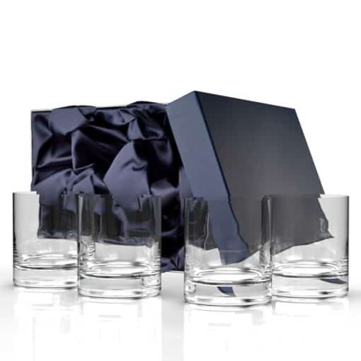 Jura Whisky Tumbler Set of 4 | Crystal Rock Tumblers | Glencairn Crystal