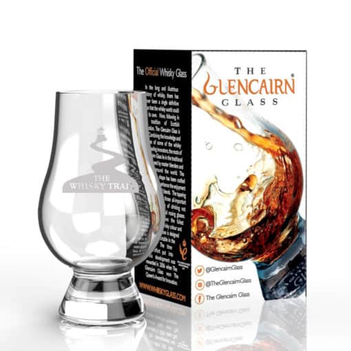 Glencairn Glass engraved with the whisky trail design | Stocking fillers